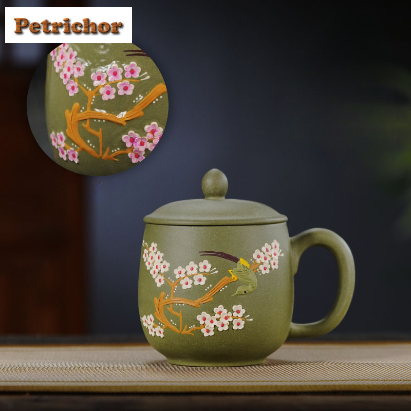 Coffee Tea Drawing - Kubek do kawy, latte, płatków śliwy,