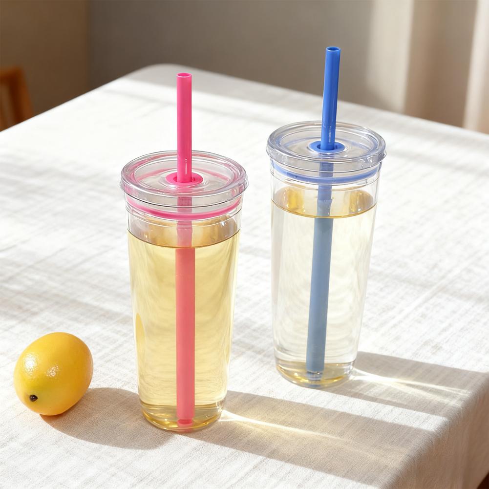 Coffee Tea Tumbler - Przenośny Kubek ze Słomką 20oz Kolorowy