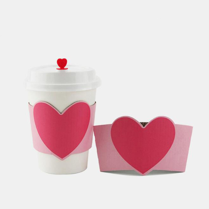 Coffee Tea Paper Cups - 100 szt. Jednorazowy rękaw na kubek