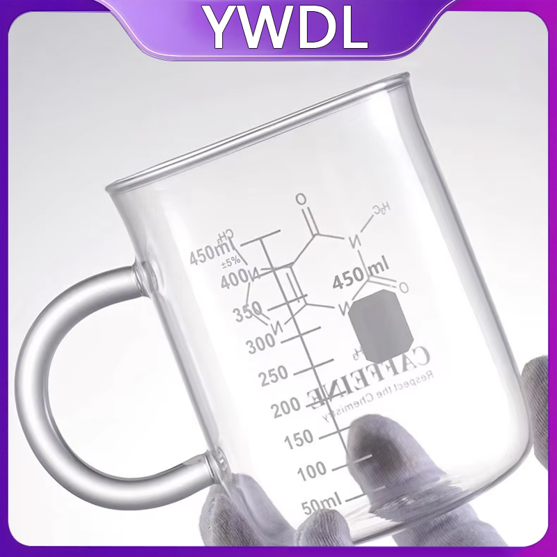 French Press Glass - YWDL 450ml Szklany kubek miarowy z