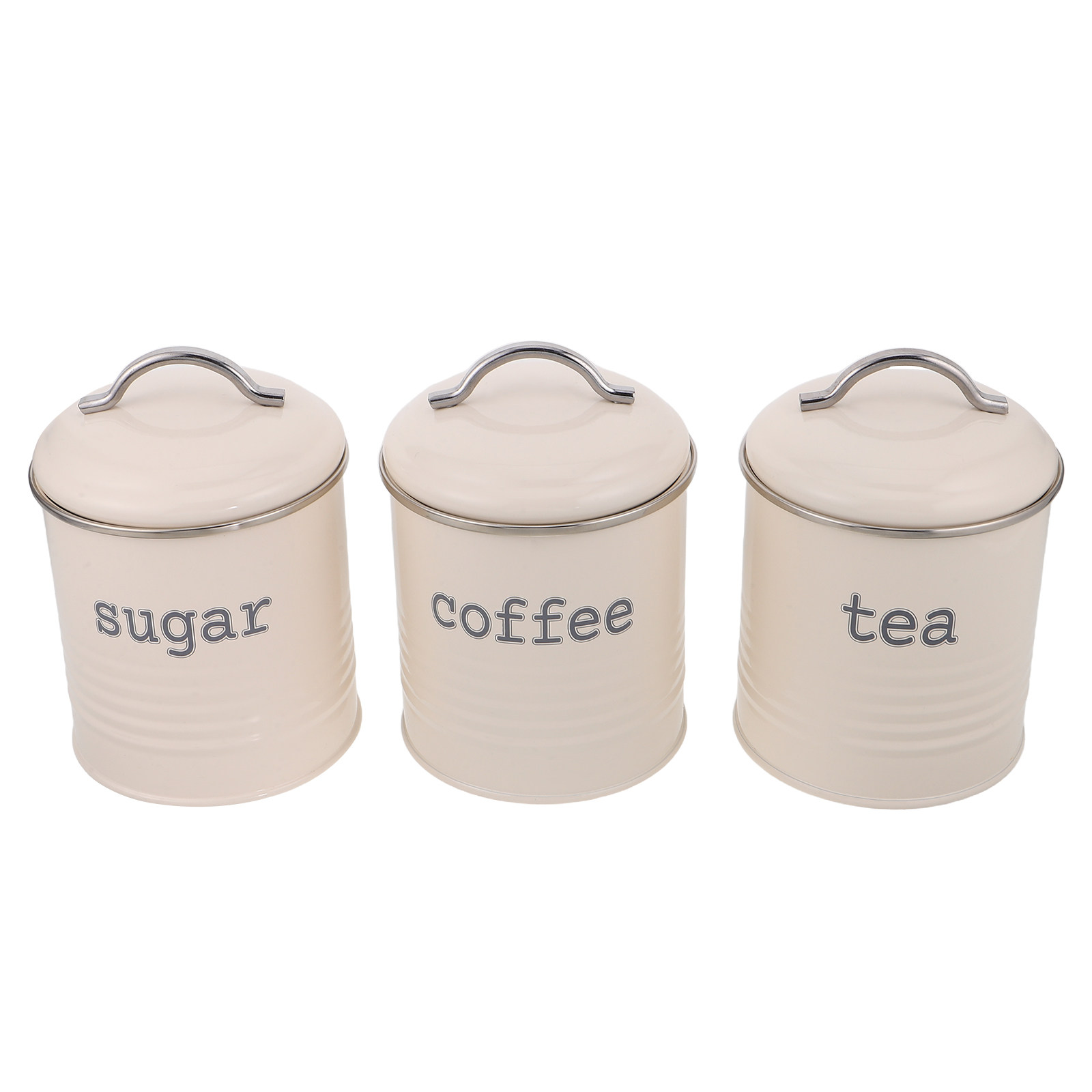 Coffee Tea Uses - 3-częściowy zestaw szczelnych pojemników na kawę,