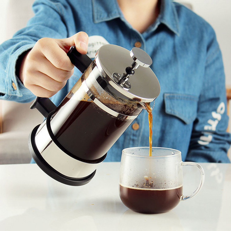 French Press Glass - Kawiarka French Press z filtrem, szklana