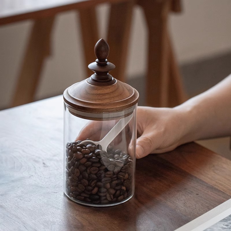 Słoik na ziarna kawy do użytku – Coffee Tea Bean Leaf recenzja i cena