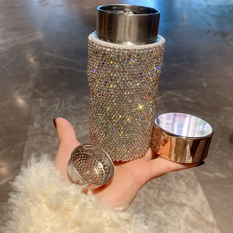 Błyszczący przenośny termos z  – Coffee Tea Tumbler recenzja i cena