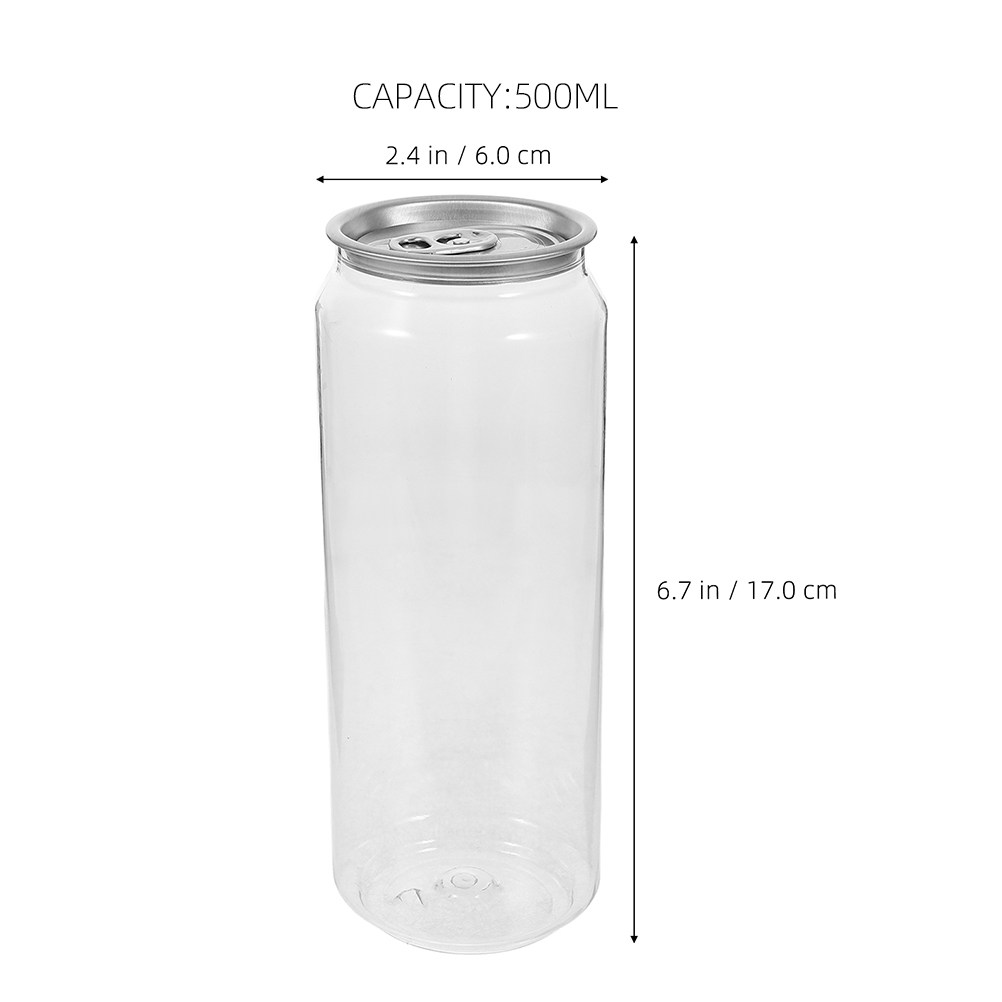5 szt. przezroczystych puszek  – Juice Tea Coffee recenzja i cena