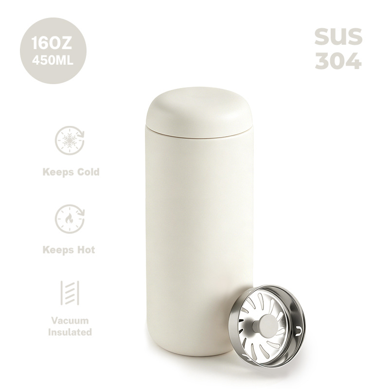 Termos na wodę 450 ml z sitkie – French Press Glass recenzja i cena