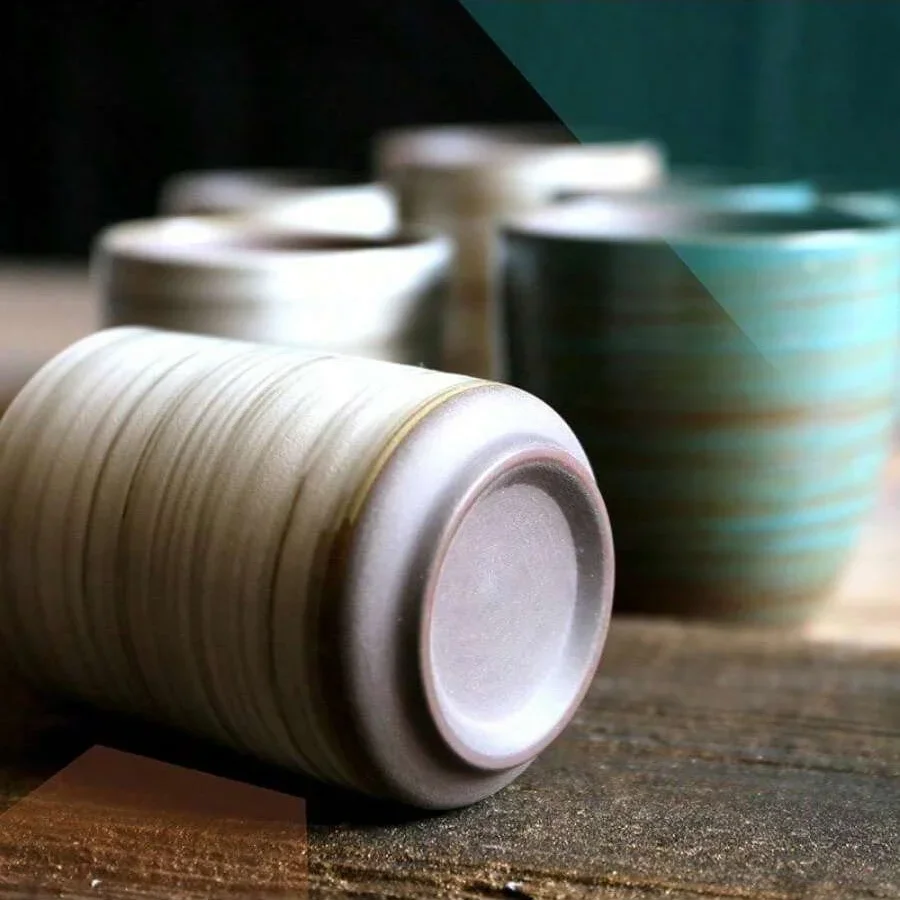 Ręcznie malowany kubek kamionk – Coffee Tea Uses recenzja i cena