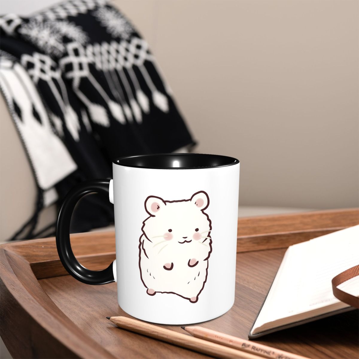 Uroczy kubek z rysunkiem chomi – Coffee Tea Drawing recenzja i cena