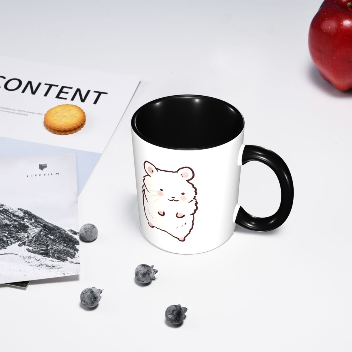 Uroczy kubek z rysunkiem chomi – Coffee Tea Drawing recenzja i cena