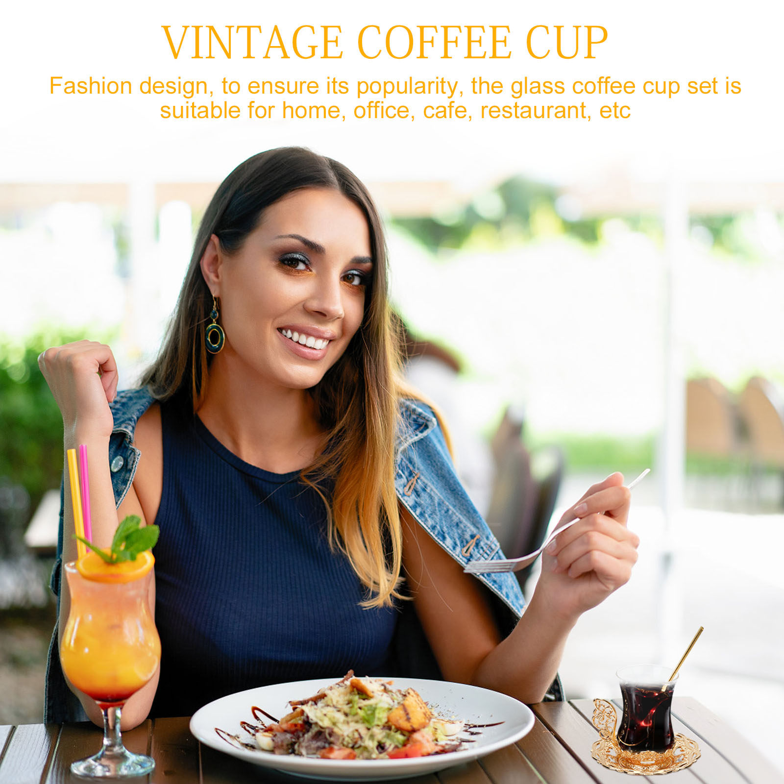 Zestaw szklanych filiżanek do  – Juice Tea Coffee recenzja i cena