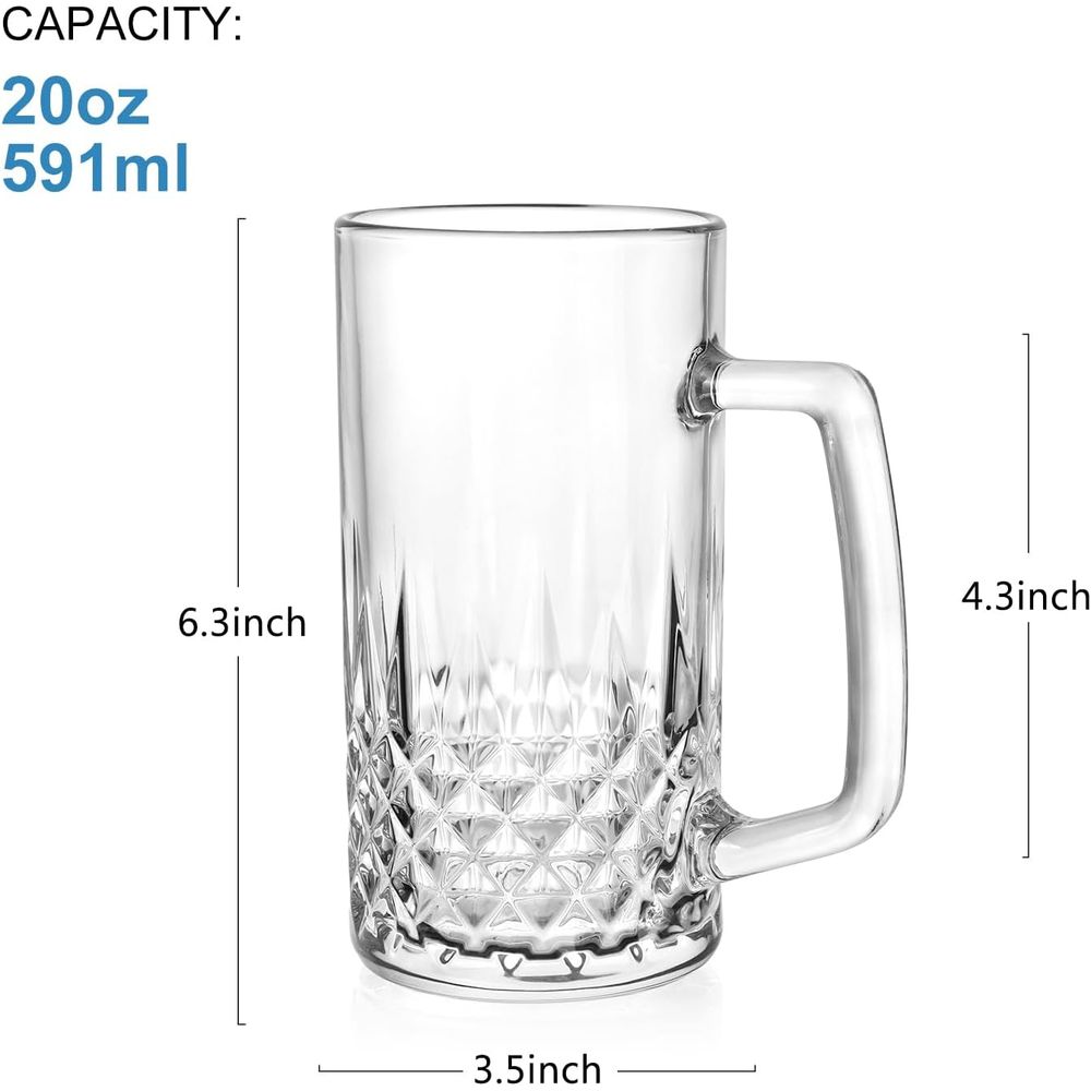 Zestaw 4 szklanych kufli o poj – Coffee Or Tea Please recenzja i cena