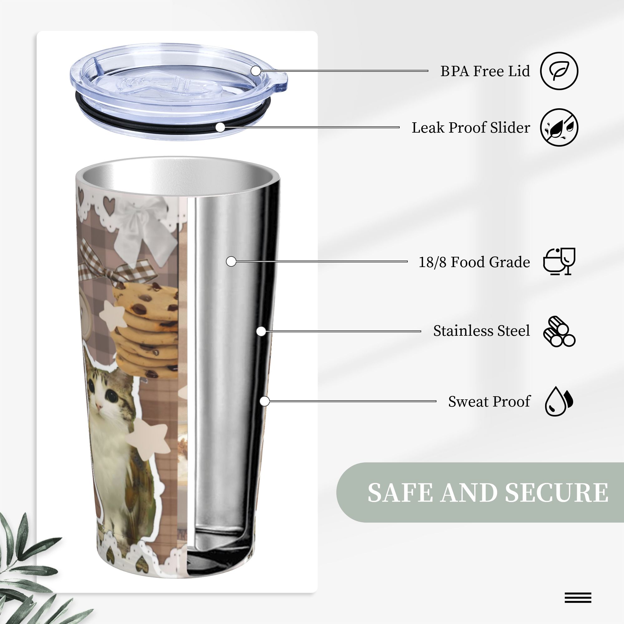 Uroczy Kubek Termiczny z Motyw – Coffee Tea Tumbler recenzja i cena